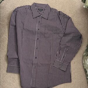 burgundy & black  Striped Shirt
